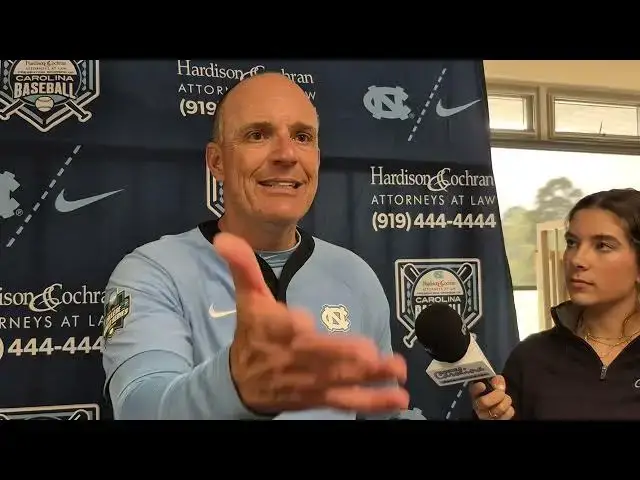 'Video thumbnail for UNC's Aidan Haugh, Carter French and Scott Forbes after 17-1 run-rule win over Wake Forest'