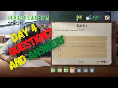 'Video thumbnail for Pubg board exam day 4 questions | Day 4 question answers'
