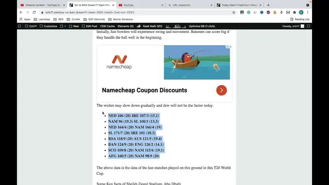 Video thumbnail for SA vs BAN Dream11 Prediction | SA vs BAN Dream11 Team | SA vs BAN Dream11 30th Match T20 World Cup
