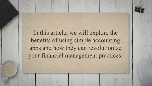 Video thumbnail for Simple Accounting Apps