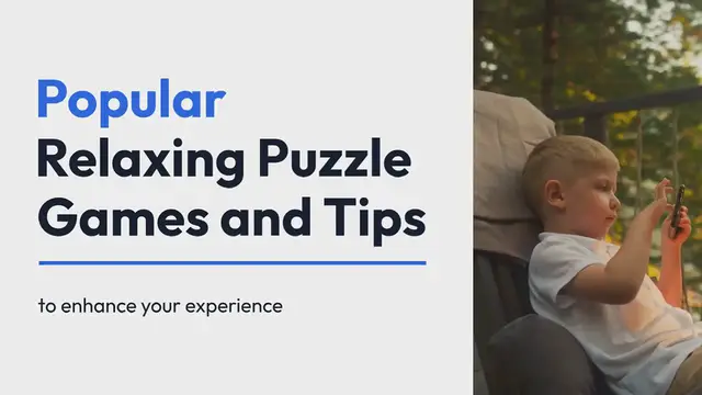 Video thumbnail for Relaxing Puzzle Games