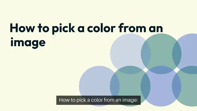 'Video thumbnail for How to Pick a Color from an Image'
