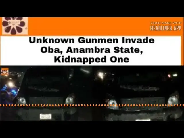 Video thumbnail for Unknown Gunmen Invade Oba, Anambra State, Kidnapped One ~ OsazuwaAkonedo