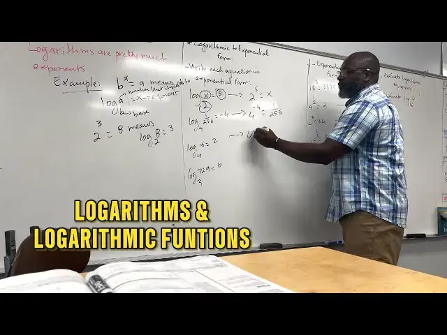 Video thumbnail for Logarithms & Logarithmic Functions