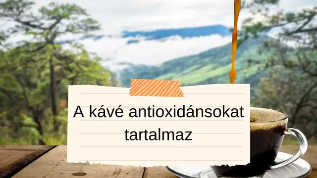 Video thumbnail for A kávé antioxidánsokat tartalmaz