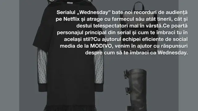 Video thumbnail for Ce să porți dacă ești o fană înfocată a serialului „Wednesday”?