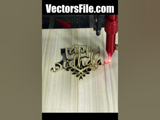 Video thumbnail for How to make Laser Cut 2nd Birthday Cake Topper for Kids Wooden Cake Topper Template #laser_cutting