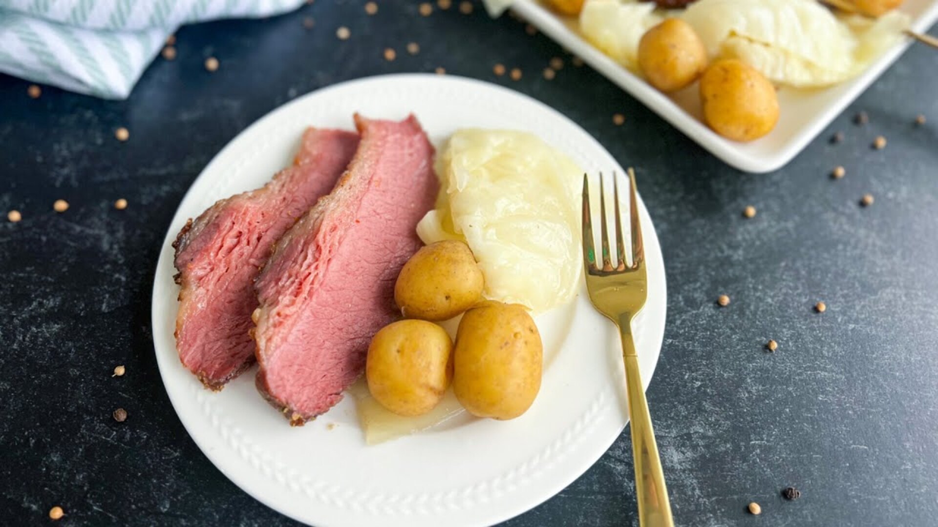 Video thumbnail for Honey Mustard Corned Beef And Cabbage Recipe