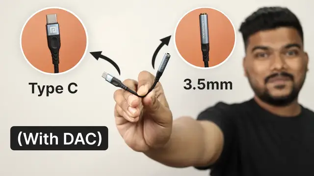 Video thumbnail for Type C to 3.5mm Adapter With DAC | Portronics iKonnect C Pro Review