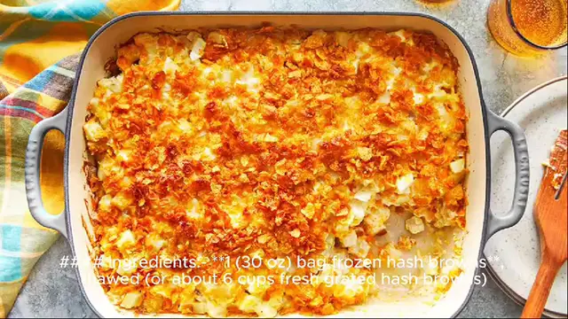 Video thumbnail for hashbrown casserole recipe