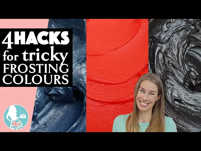 'Video thumbnail for 4 Hacks for BLACK FROSTING and Other Tricky Frosting Colours'