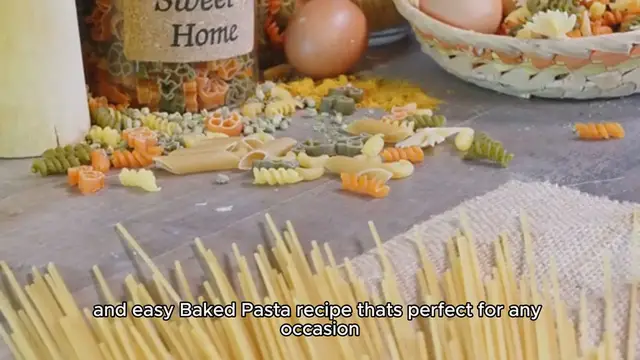 Video thumbnail for Baked Pasta Recipe