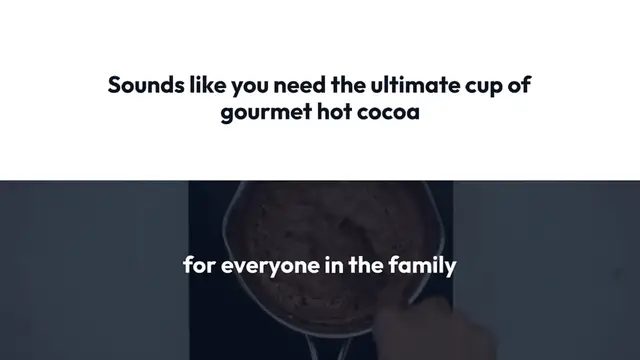 Video thumbnail for Ultimate Homemade Hot Chocolate