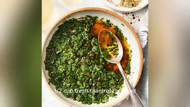 Video thumbnail for chimichurri sauce recipe