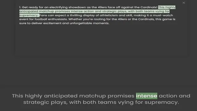 Video thumbnail for anticipated matchup promises intense action and strategic plays, with both teams vying for supremacy. Fans can expect a thrilling display of athleticism and skill, making it a must-watch event for football enthusiasts. Whether you're root