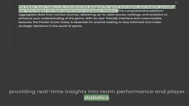 Video thumbnail for real-time insights into team performance and player statistics. This comprehensive platform aggregates data from various sources, delivering up-to-date scores, rankings, and analytics to enhance your understanding of the game. With its us