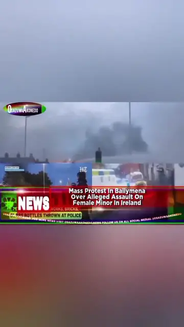 'Video thumbnail for Mass Protest In Ballymena Over Alleged Assault On Female Minor In Ireland '