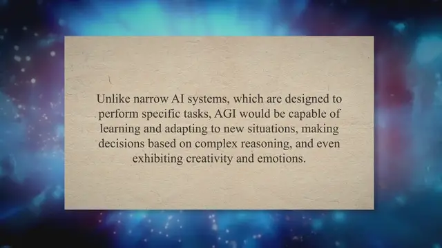 Video thumbnail for Exploring the Possibilities and Challenges of Artificial General Intelligence: Understanding, Applications, and Future Development