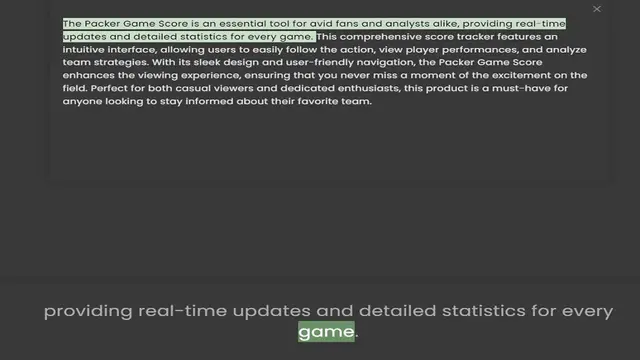 Video thumbnail for updates and detailed statistics for every game. This comprehensive score tracker features an intuitive interface, allowing users to easily follow the action, view player performances, and analyze team strategies. With its sleek design and