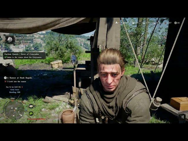 Video thumbnail for Crimson Desert - Ch 5. News On Comrades: Talk with Marius "Perfect Timing" Cutscene | PS5 Pro