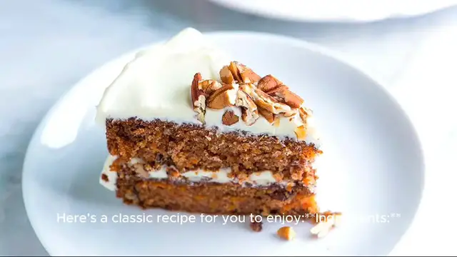 Video thumbnail for carrot cake recipe