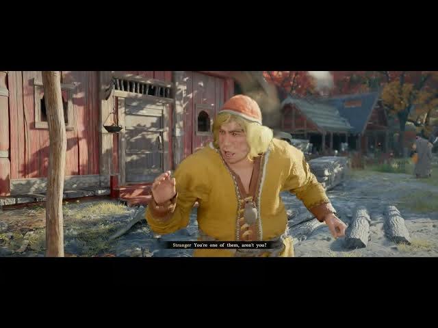 Video thumbnail for Crimson Desert - Ch 7. Trust Lost: Eavesdrop On Villagers: Talk To The Drunk Man Cutscene | PS5 Pro