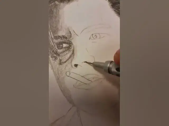 Video thumbnail for LEONARDO DICAPRIO SKETCHES #shorts