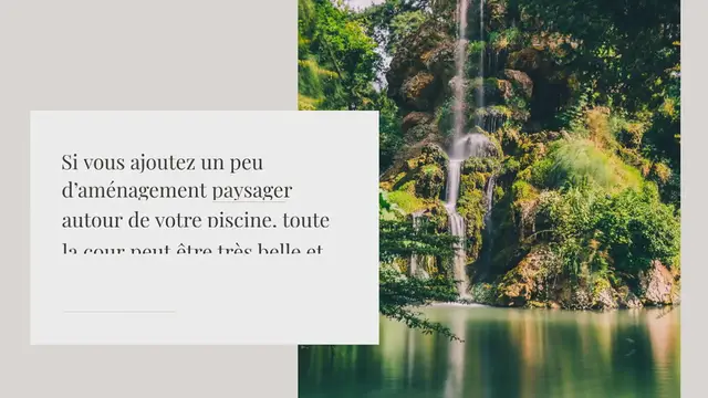 Video thumbnail for Aménagement de piscine : comment rendre son paysage plus magnifique ?