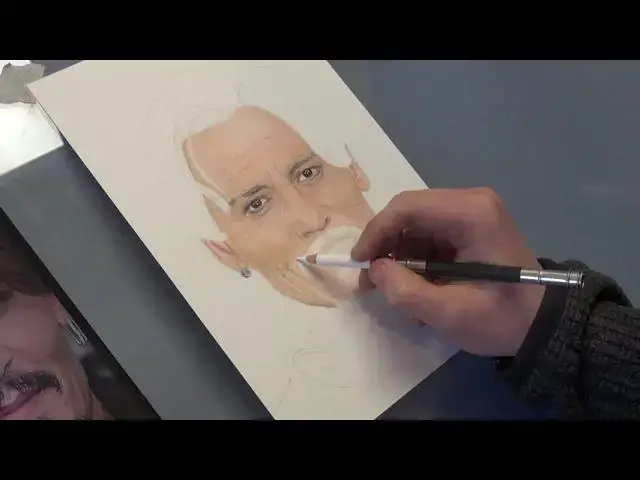 Video thumbnail for Johnny Depp Drawing (1 Minute Drawing Video)
