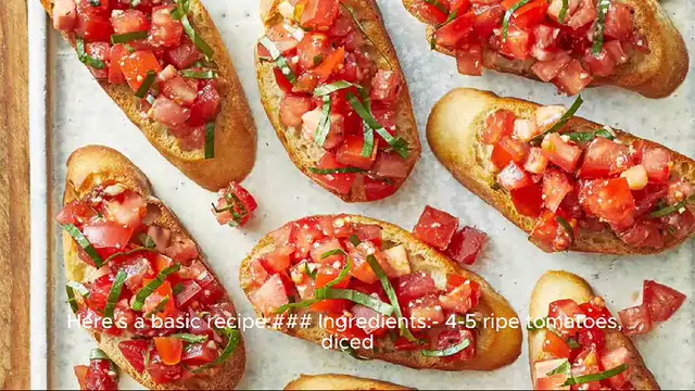 Video thumbnail for bruschetta recipe