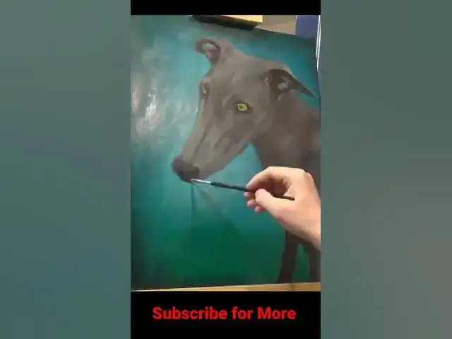 Video thumbnail for Realism Dog Oil Painting #shorts