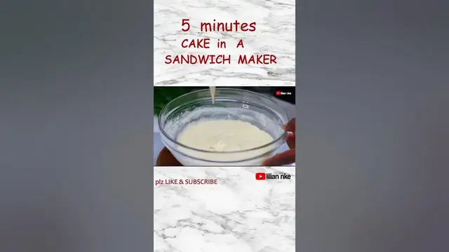 Video thumbnail for Easy 5 minutes SANDWICH MAKER CAKE #shorts