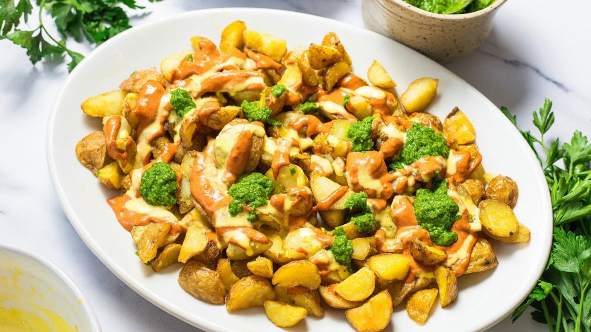 Video thumbnail for Our Best Classic Patatas Bravas Recipe