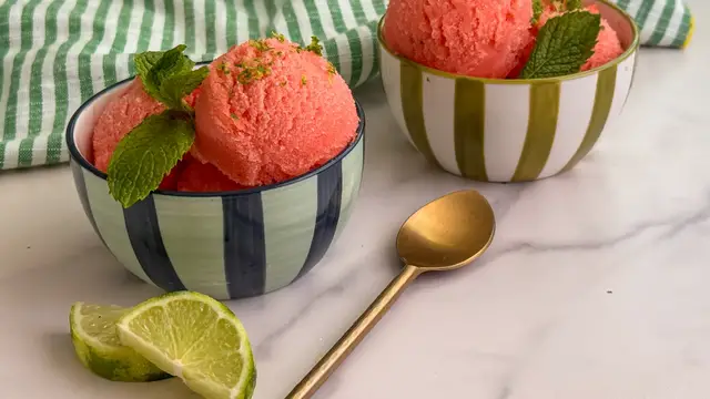 Video thumbnail for Juicy Watermelon Sorbet Recipe