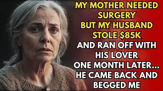 'Video thumbnail for He Took All My Savings For My Mother's Surgery To Run Away With His Lover—Only 1 Month Later, He..'