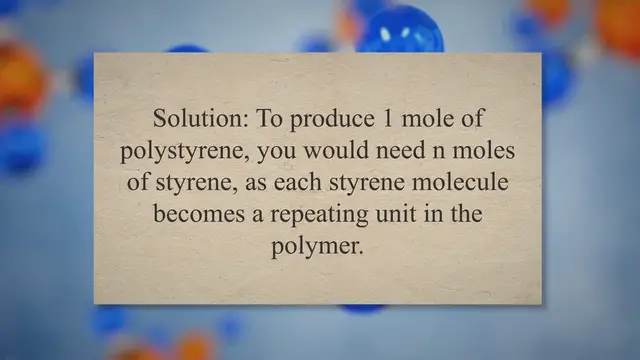 Video thumbnail for Sample problems polymers with solutions