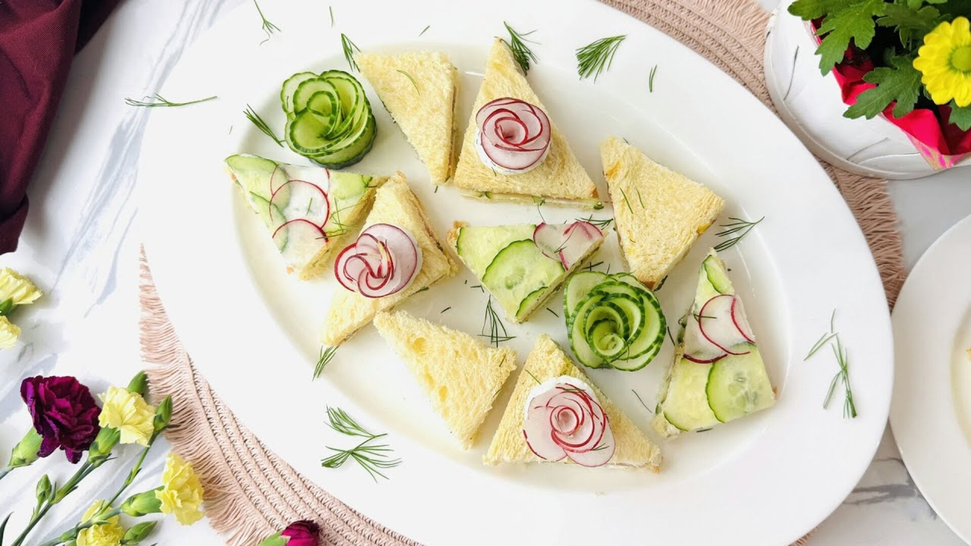 Video thumbnail for Springtime Smoked Salmon Tea Sandwiches Recipe