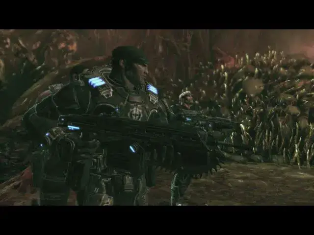 'Video thumbnail for Gears of War 2 - Act 2 2-6 Intestinal Fortitude: Avoid The Digestive Teeth | Slay Nemacytes Gameplay'