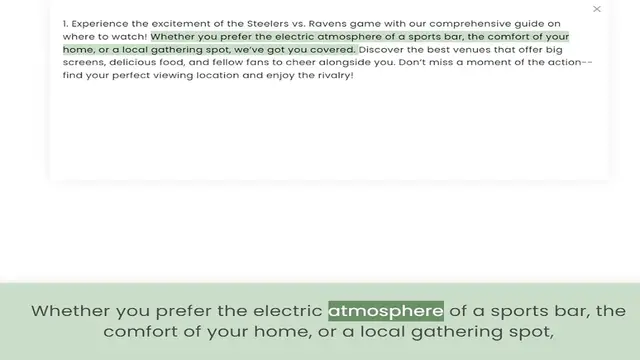 Video thumbnail for where to watch! Whether you prefer the electric atmosphere of a sports bar, the comfort of your home, or a local gathering spot, we’ve got you covered. Discover the best venues that offer big screens, delicious food, and fellow fans to ch
