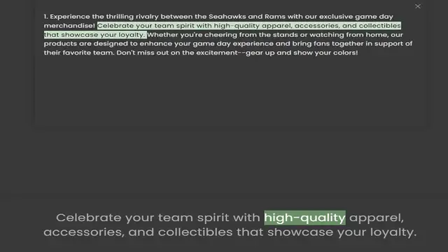 Video thumbnail for merchandise! Celebrate your team spirit with high-quality apparel, accessories, and collectibles that showcase your loyalty. Whether you're cheering from the stands or watching from home, our products are designed to enhance your game day