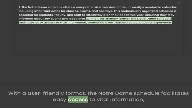 Video thumbnail for including important dates for classes, exams, and holidays. This meticulously organized schedule is essential for students, faculty, and staff to effectively plan their academic year, ensuring they stay informed about key events and deadl