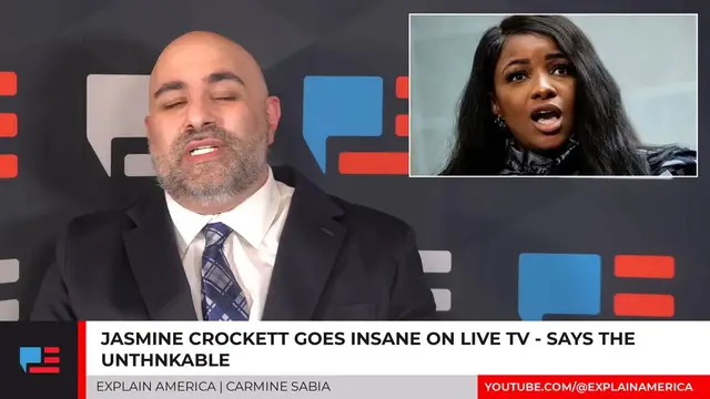 'Video thumbnail for Jasmine Crockett Goes Insane On Live TV - Says The Unthinkable'