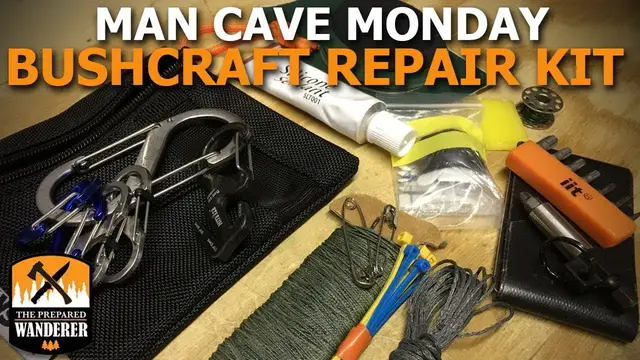 'Video thumbnail for Man Cave Monday Bushcraft Repair Kit'