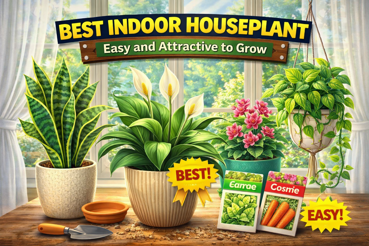 Video thumbnail for Best Indoor Houseplant | Easy and Attractive to Grow