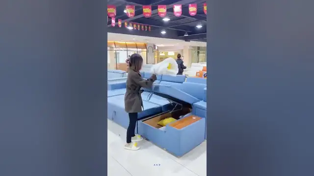 Video thumbnail for Space Saving Solution | Sofa cum Bed | Furniture #shorts