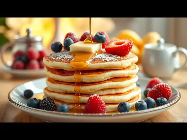 'Video thumbnail for 🥞 “Fluffy American Pancakes — Perfect Breakfast Every Time'