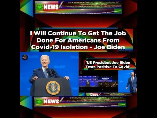 'Video thumbnail for I Will Continue To Get The Job Done For Americans From Covid-19 Isolation - Joe Biden ~ OsazuwaAk...'