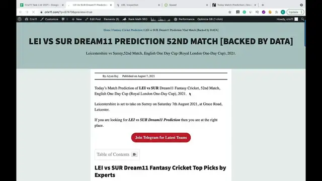 Video thumbnail for LEI VS SUR DREAM11 PREDICTION 52ND MATCH Leicestershire vs Surrey Dream11 Team