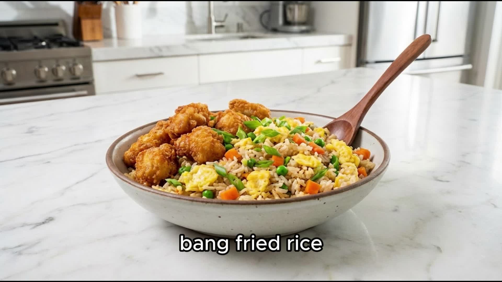 Video thumbnail for Bang Bang Fried Rice