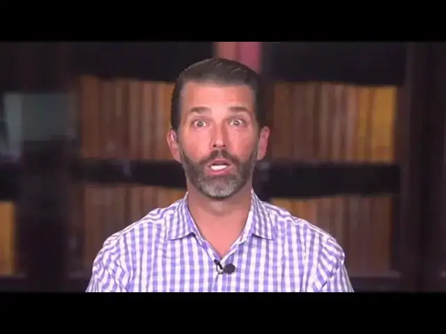 Video thumbnail for Donald Trump Jr Gives Chilling Update On His Dad's Cases - They Want The 'Death Penalty'